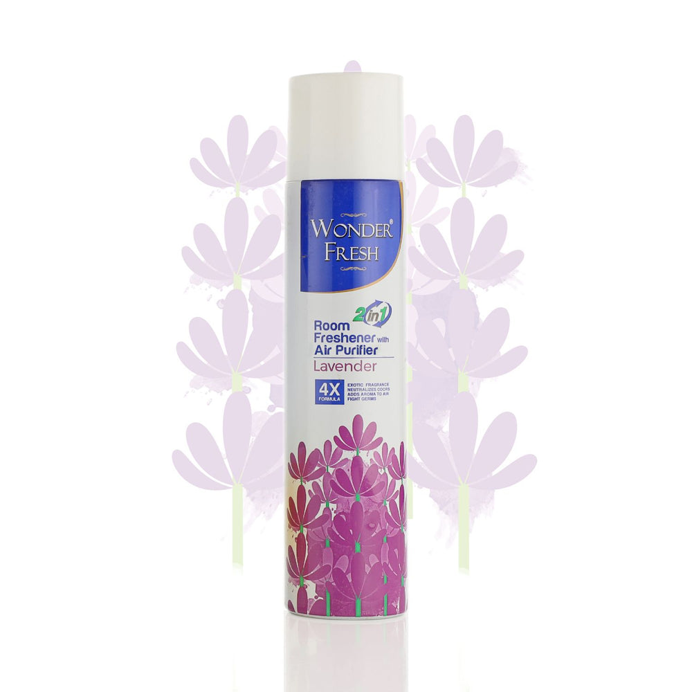 Wonder Fresh Room Freshener Spray 235ml x2 | Long Lasting Aroma