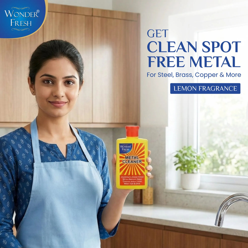 Wonder Fresh Metal Cleaner | Steel & Brass Polish Liquid