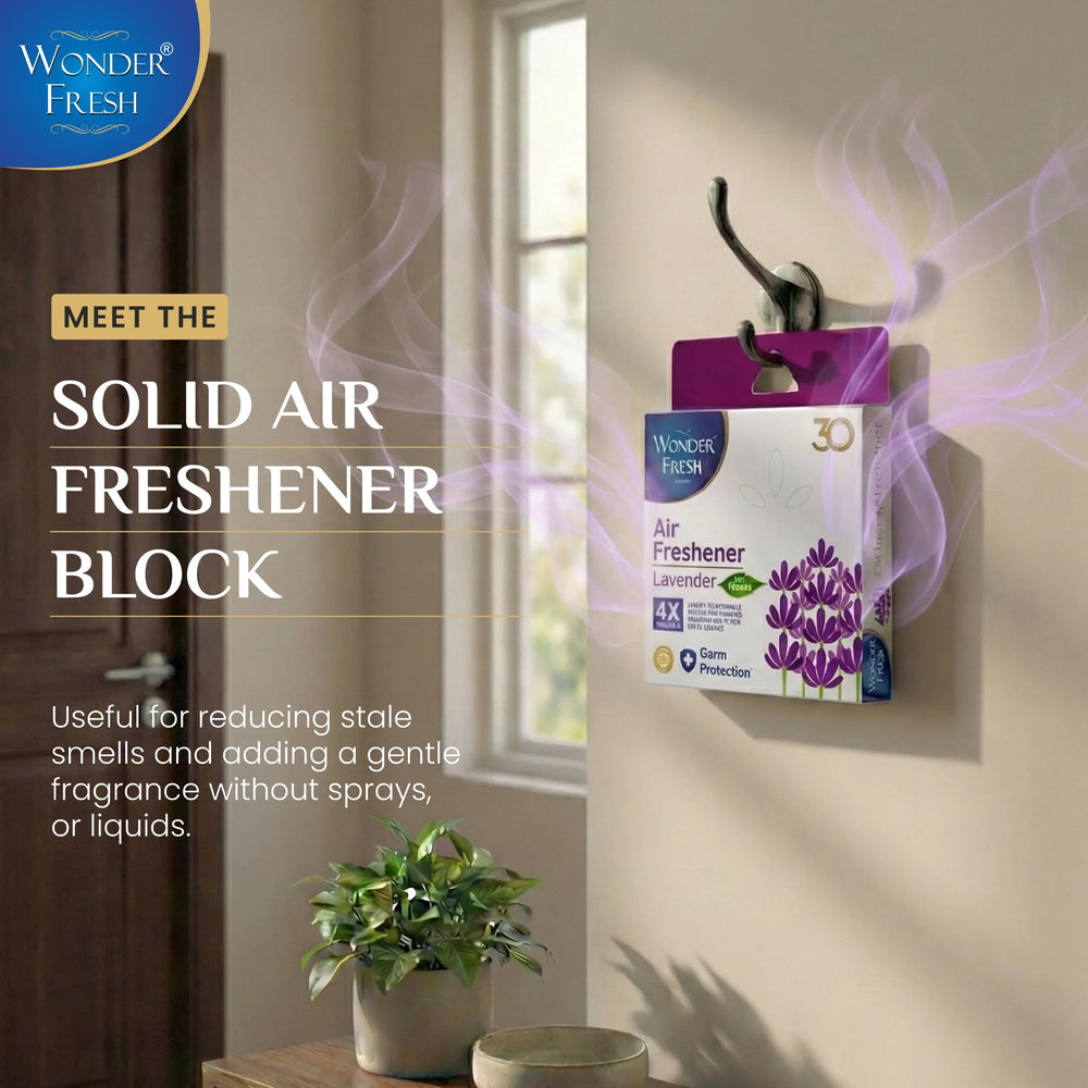 Wonder Fresh Air Freshener Block - Lavender | Bathroom Freshener