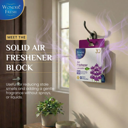 Wonder Fresh Air Freshener Block - Lavender | Bathroom Freshener