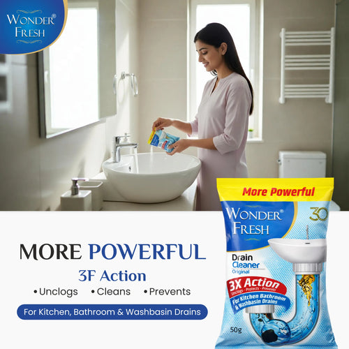Wonder Fresh Drain Cleaner | Drain Blockage Remover