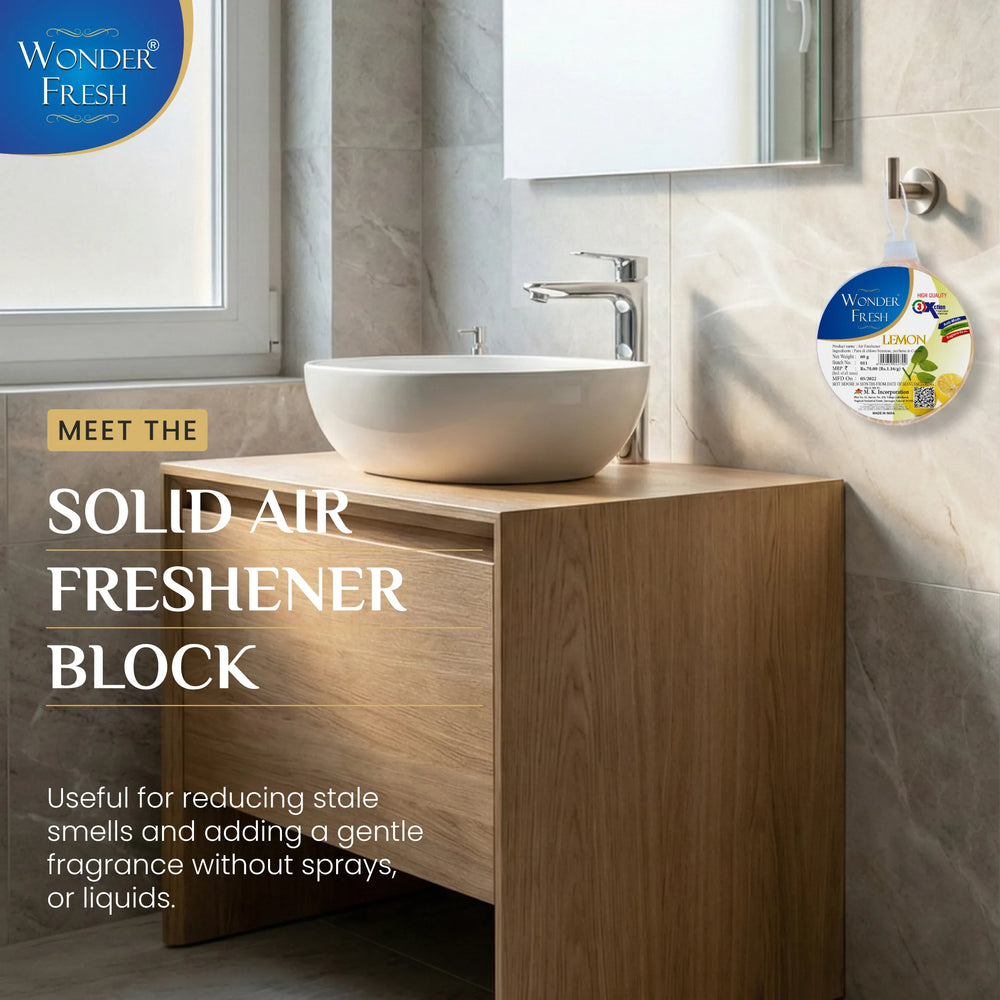 Wonder Fresh Air Freshener Flower - Lemon | Toilet Freshener