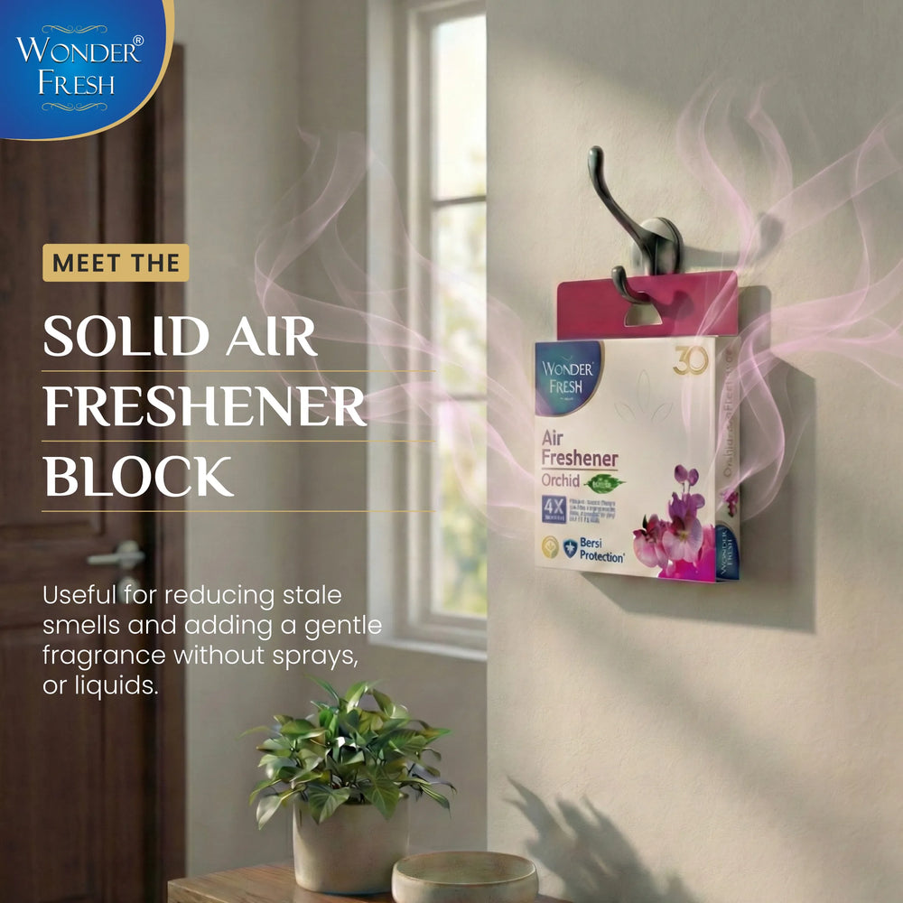 Wonder Fresh Air Freshener Block - Orchid | Bathroom Freshener