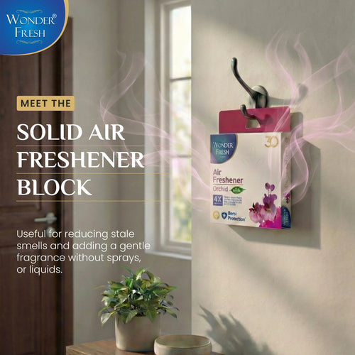 Wonder Fresh Air Freshener Block - Orchid | Bathroom Freshener