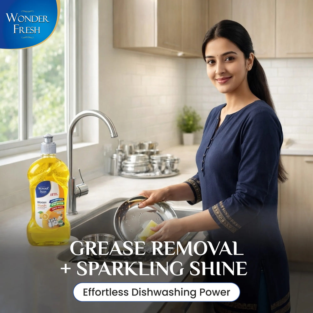 Wonder Fresh Dish Wash Gel - Lemon | Dishwash Liquid