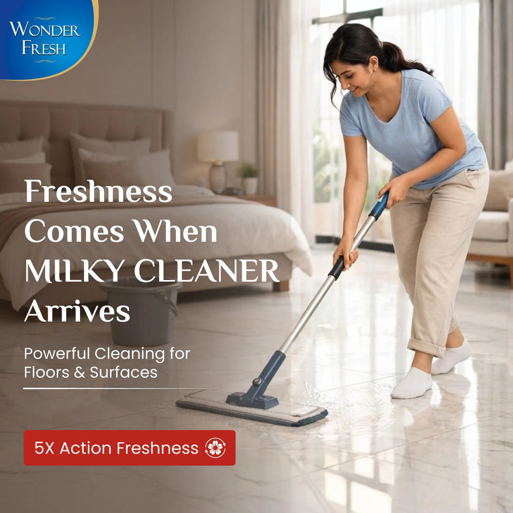 Wonder Fresh Milky Floor Cleaner - Rose | Floor Cleaner Liquid