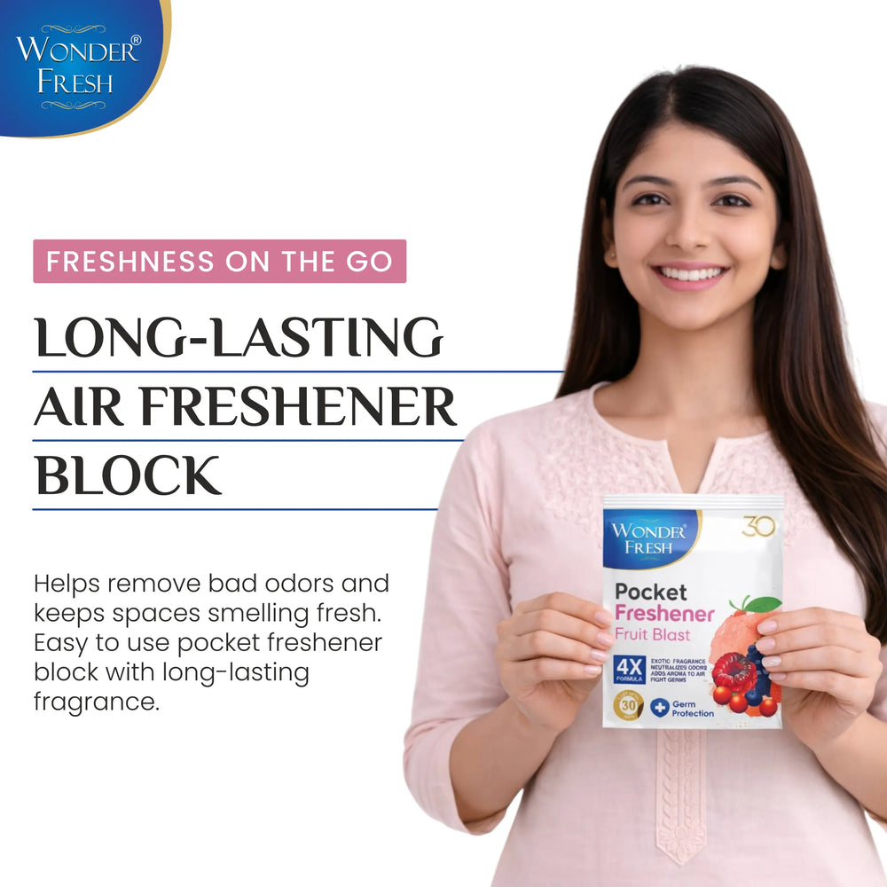 Wonder Fresh Pocket Freshener - Fruit Blast | Car Air Freshener
