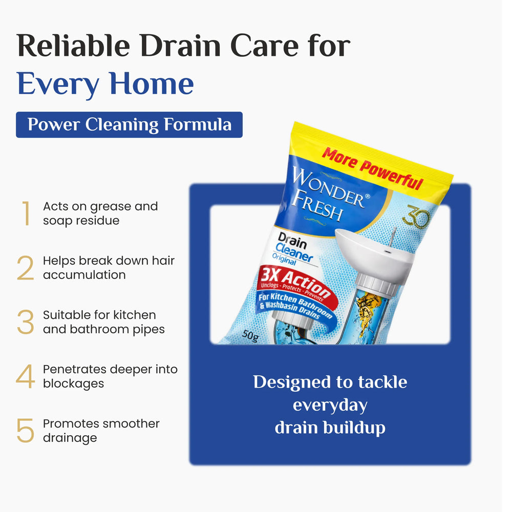 Wonder Fresh Drain Cleaner | Drain Blockage Remover