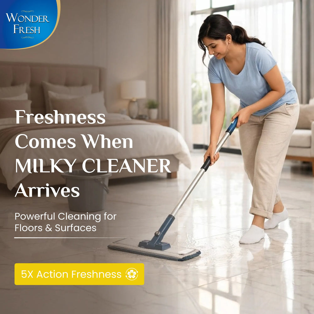 Wonder Fresh Milky Floor Cleaner - Lemon | Floor Cleaner Liquid