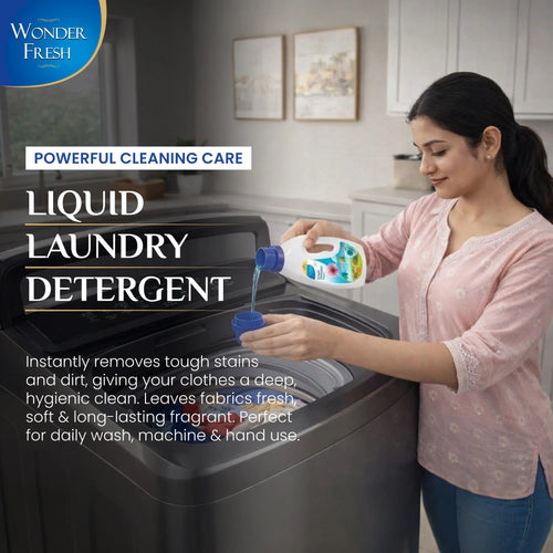 Wonder Fresh Liquid Detergent 500ml | Top & Front Load Laundry Wash