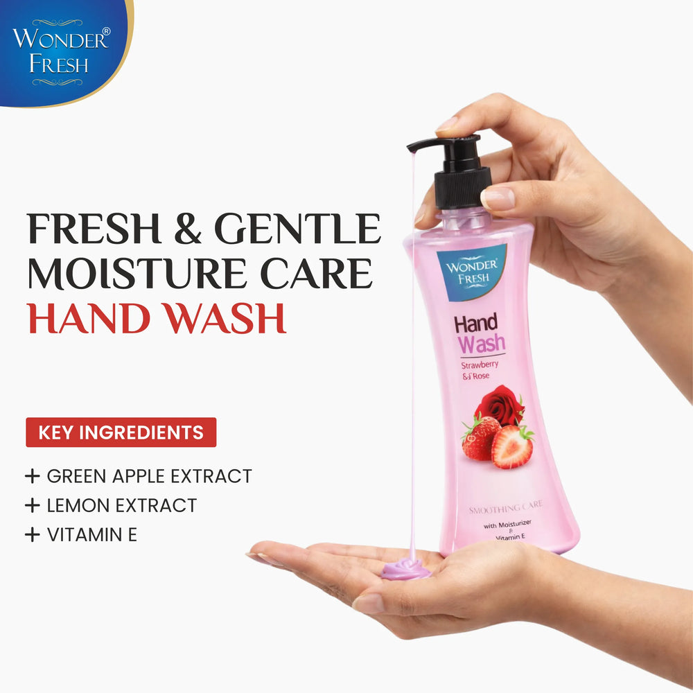 Wonder Fresh Handwash – Strawberry & Rose | Foaming Hand Wash