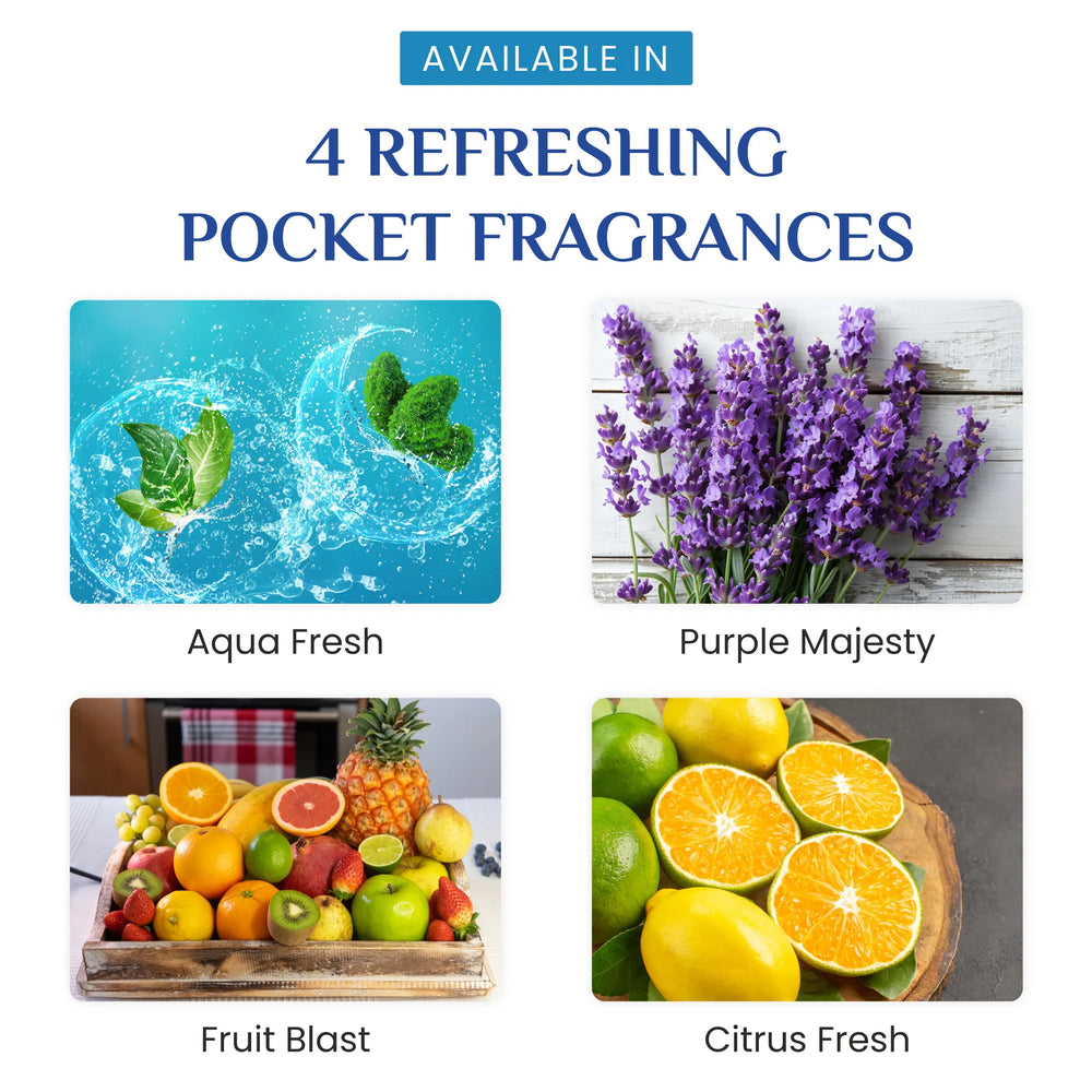 Wonder Fresh Pocket Freshener - Aqua Fresh | Car Air Freshener