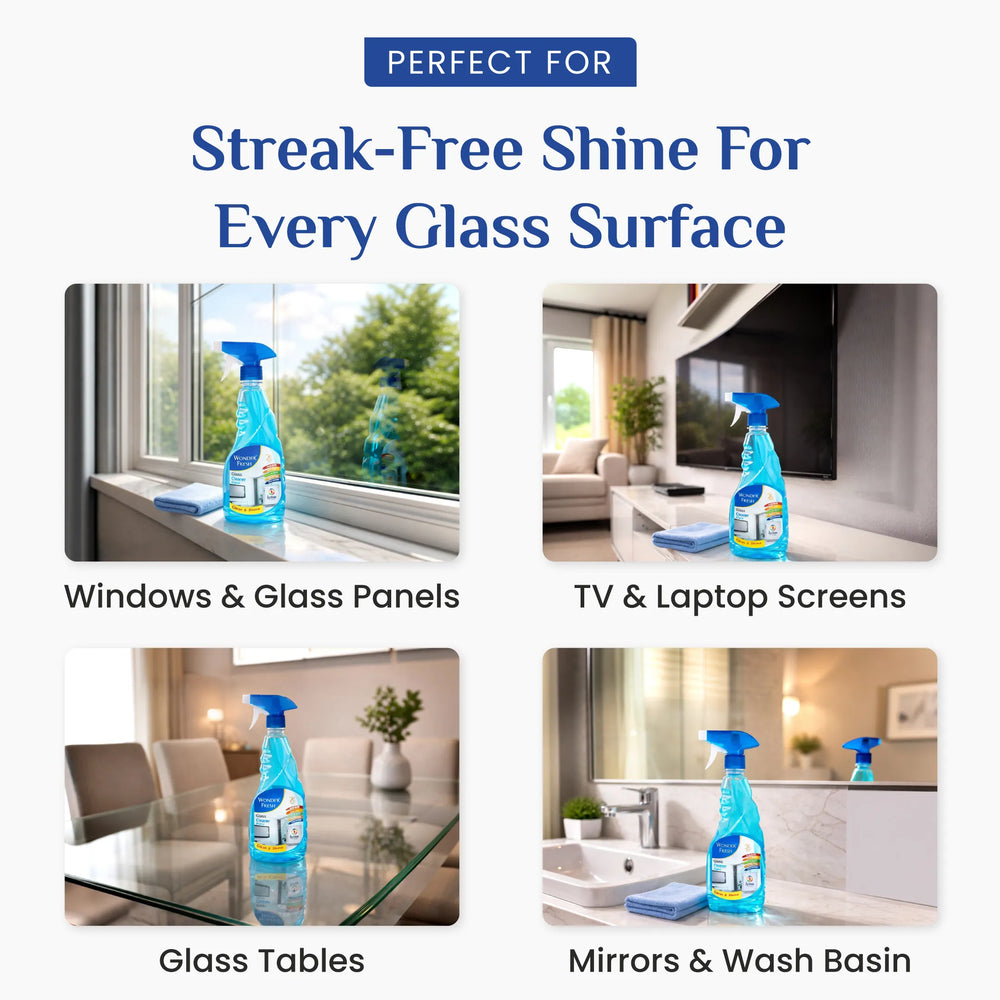 Wonder Fresh Glass Cleaner | Multi-Surface Spray