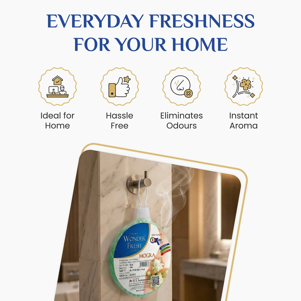 Wonder Fresh Air Freshener Flower - Mogra | Toilet Freshener