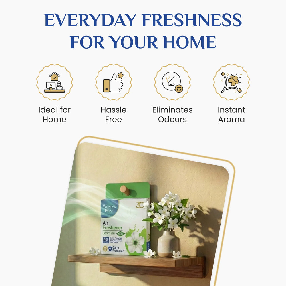 Wonder Fresh Air Freshener Block - Jasmine | Bathroom Freshener
