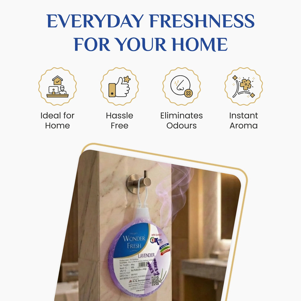 Wonder Fresh Air Freshener Flower - Lavender | Toilet Freshener