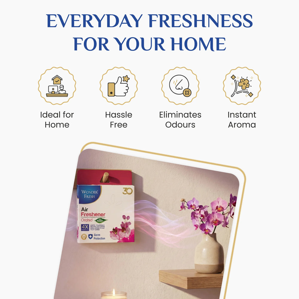 Wonder Fresh Air Freshener Block - Orchid | Bathroom Freshener