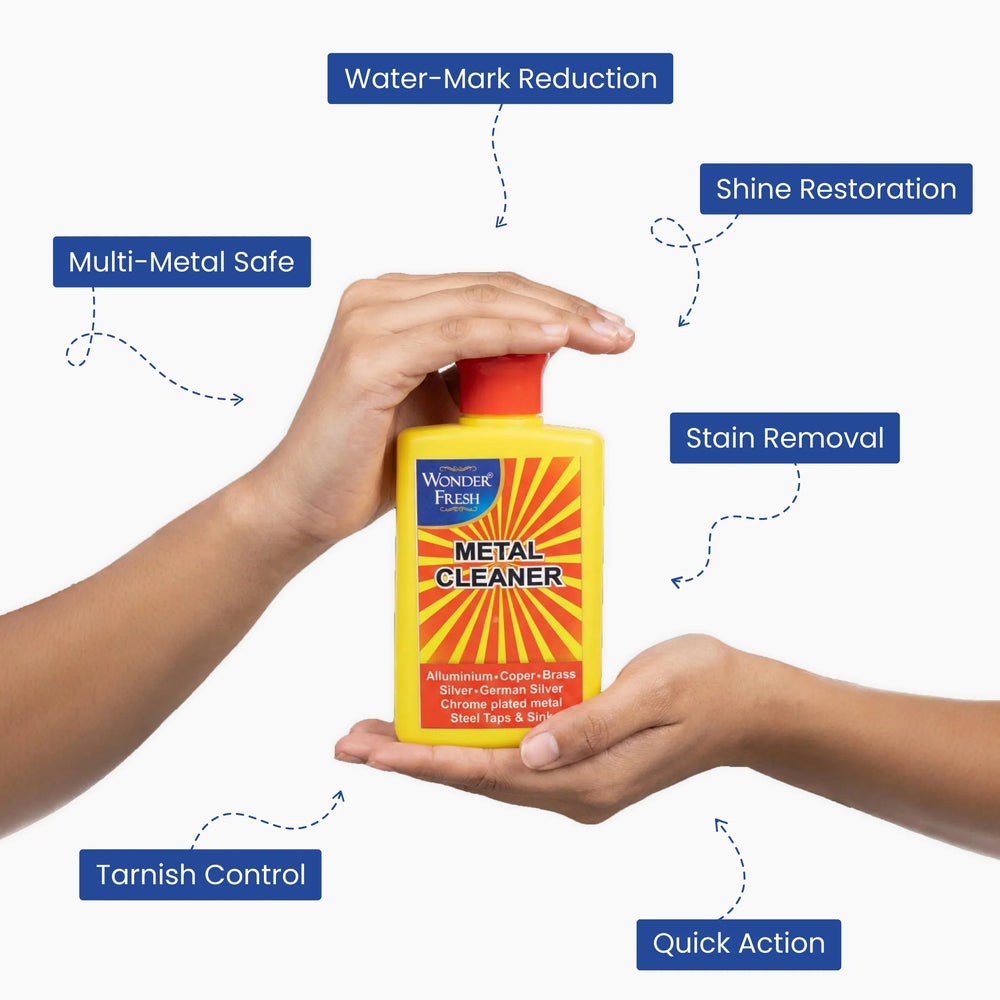 Wonder Fresh Metal Cleaner | Steel & Brass Polish Liquid