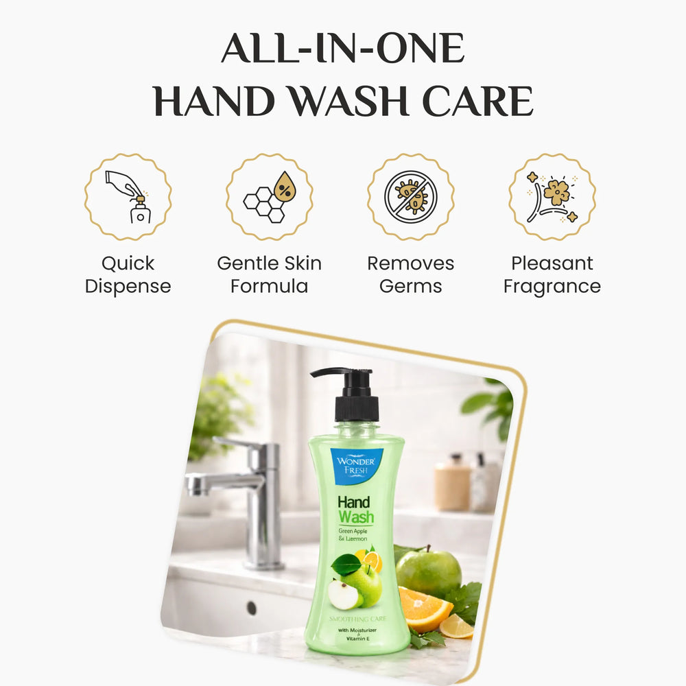 Wonder Fresh Handwash – Green Apple & Lemon | Foaming Hand Wash