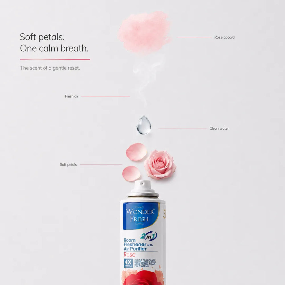 Wonder Fresh Room Freshener Spray - Rose | Air Freshener