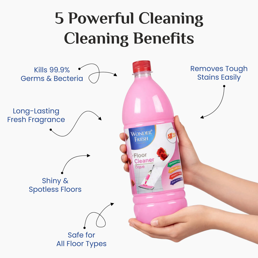 Wonder Fresh Milky Floor Cleaner - Rose | Floor Cleaner Liquid