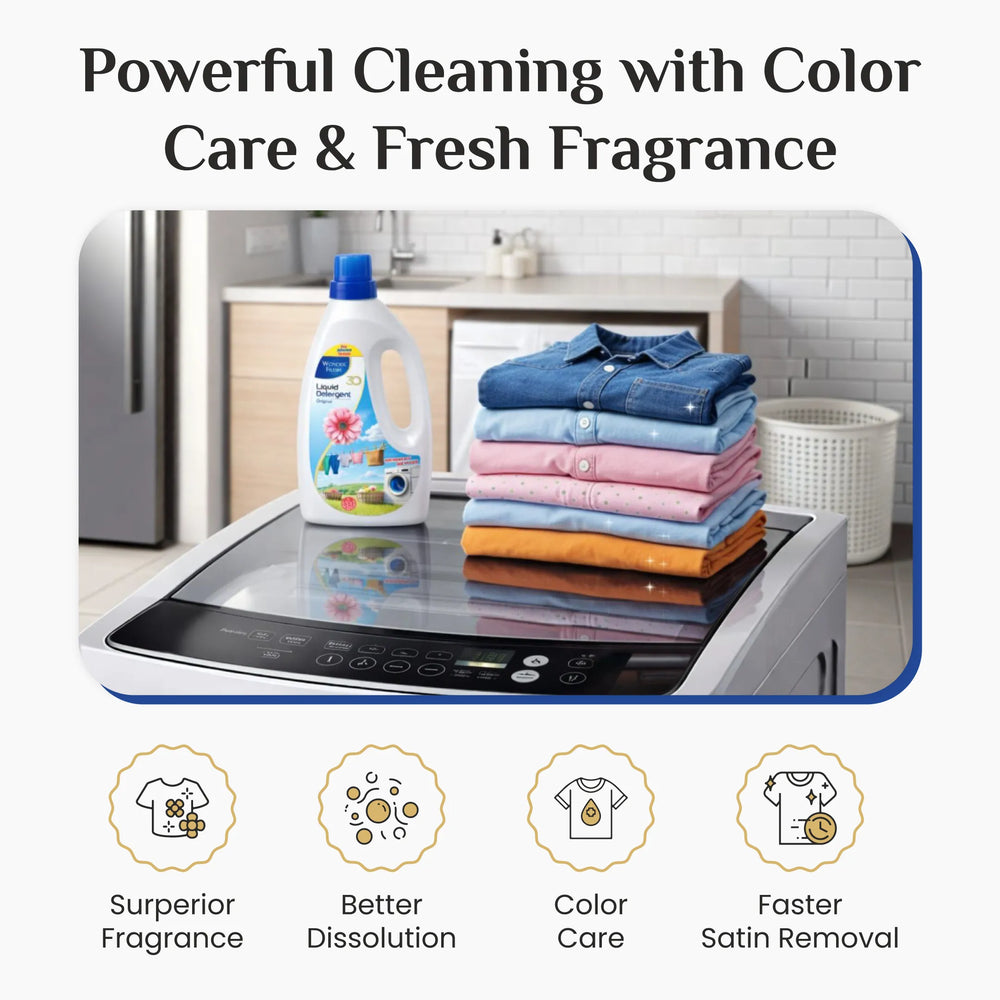 Wonder Fresh Liquid Detergent | Washing Machine Liquid