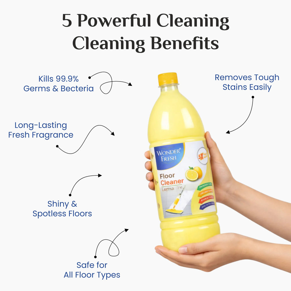 Wonder Fresh Milky Floor Cleaner - Lemon | Floor Cleaner Liquid