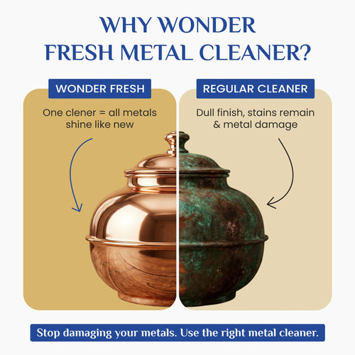 Wonder Fresh Metal Cleaner | Steel & Brass Polish Liquid