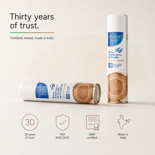 Wonder Fresh Room Freshener Spray - Sandalwood | Air Freshener