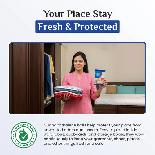 Wonder Fresh Naphthalene Balls - Color | Moth Repellent Balls