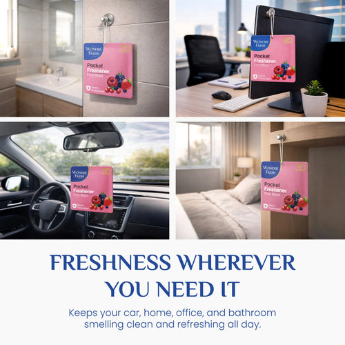 Wonder Fresh Pocket Freshener - Fruit Blast | Car Air Freshener