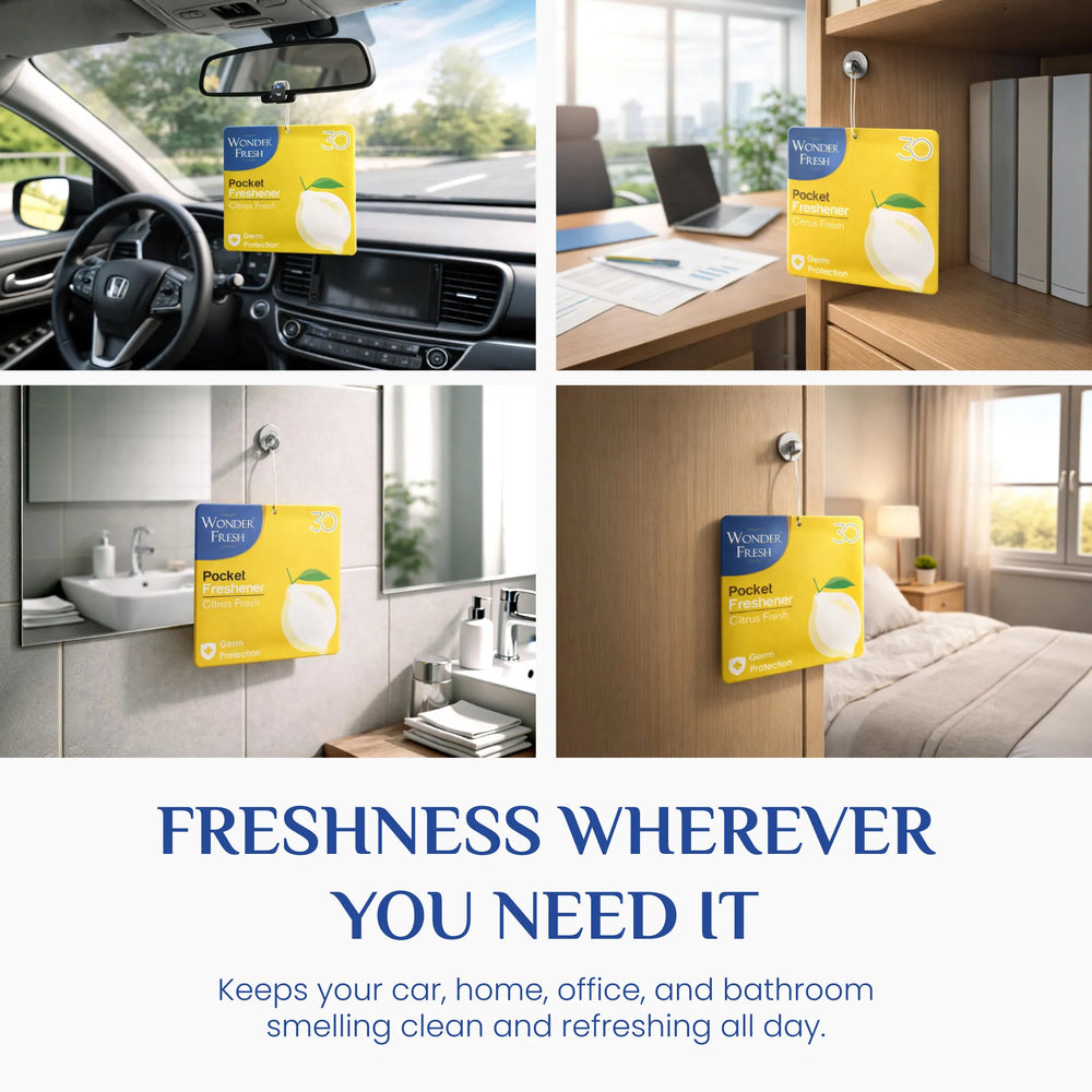 Wonder Fresh Pocket Freshener - Citrus Fresh | Car Air Freshener