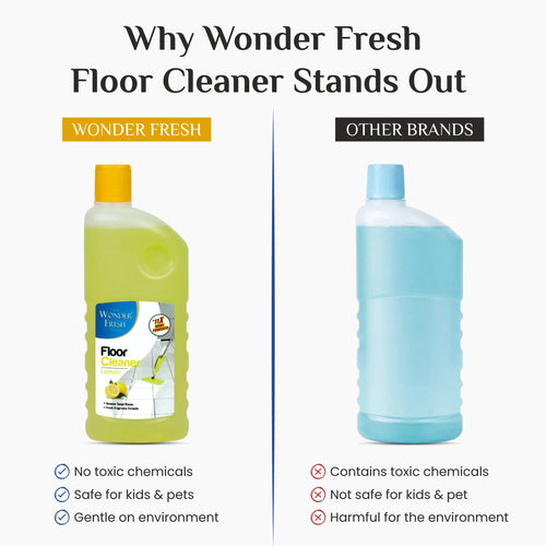 Wonder Fresh Floor Cleaner - Lemon | Disinfectant Liquid