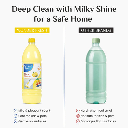 Wonder Fresh Milky Floor Cleaner - Lemon | Floor Cleaner Liquid