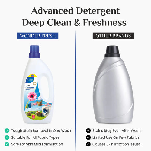 Wonder Fresh Liquid Detergent 500ml | Top & Front Load Laundry Wash