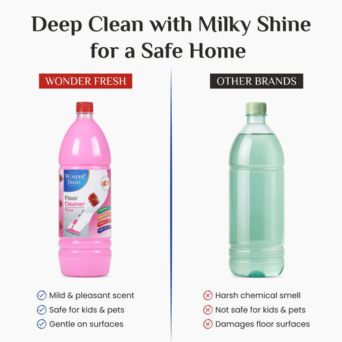 Wonder Fresh Milky Floor Cleaner - Rose | Floor Cleaner Liquid