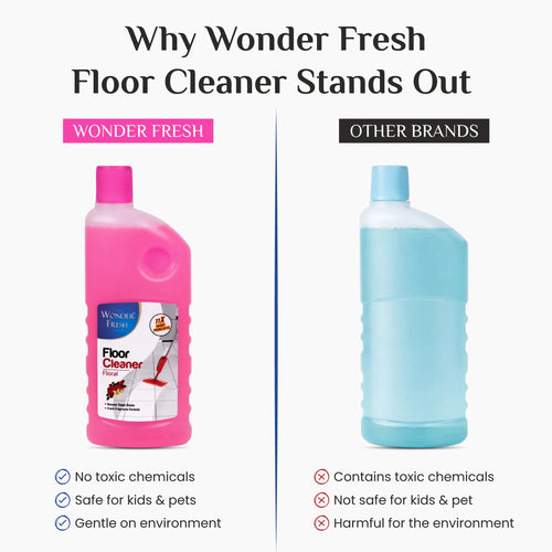 Wonder Fresh Floor Cleaner - Floral | Disinfectant Liquid