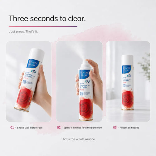 Wonder Fresh Room Freshener Spray - Rose | Air Freshener