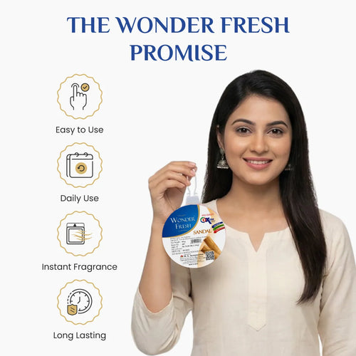Wonder Fresh Air Freshener Flower - Sandal | Toilet Freshener
