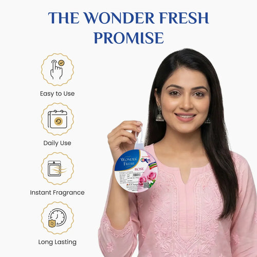 Wonder Fresh Air Freshener Flower - Rose | Toilet Freshener