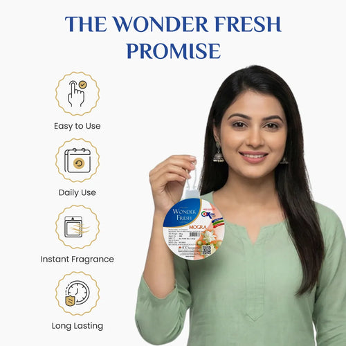 Wonder Fresh Air Freshener Flower - Mogra | Toilet Freshener