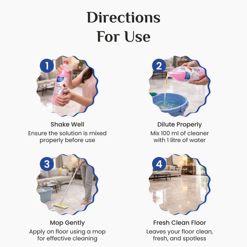 Wonder Fresh Milky Floor Cleaner - Rose | Floor Cleaner Liquid