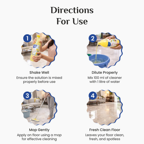 Wonder Fresh Milky Floor Cleaner - Lemon | Floor Cleaner Liquid