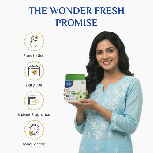 Wonder Fresh Air Freshener Block - Jasmine | Bathroom Freshener