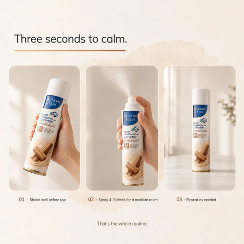 Wonder Fresh Room Freshener Spray - Sandalwood | Air Freshener