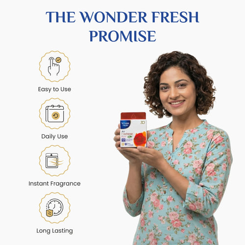 Wonder Fresh Air Freshener Block - Rose | Bathroom Freshener