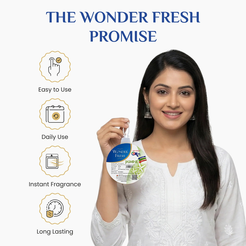 Wonder Fresh Air Freshener Flower - Jasmine | Toilet Freshener