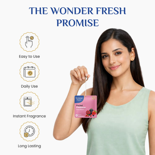 Wonder Fresh Pocket Freshener - Fruit Blast | Car Air Freshener