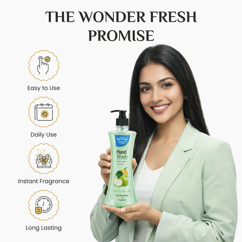 Wonder Fresh Handwash – Green Apple & Lemon | Foaming Hand Wash