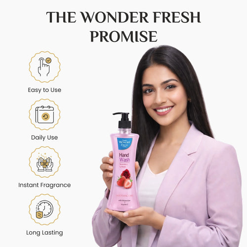 Wonder Fresh Handwash – Strawberry & Rose | Foaming Hand Wash